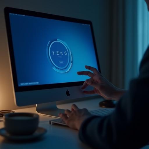 A user engaging with a focus mode interface, symbolizing deep, uninterrupted work.